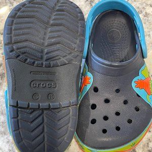 *Rare* Dinosaur Crocs sz C10
